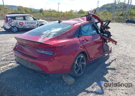 2023 Hyundai Elantra N Line z USA, uszkodzony, nr VIN KMHLR4AF8PU512407